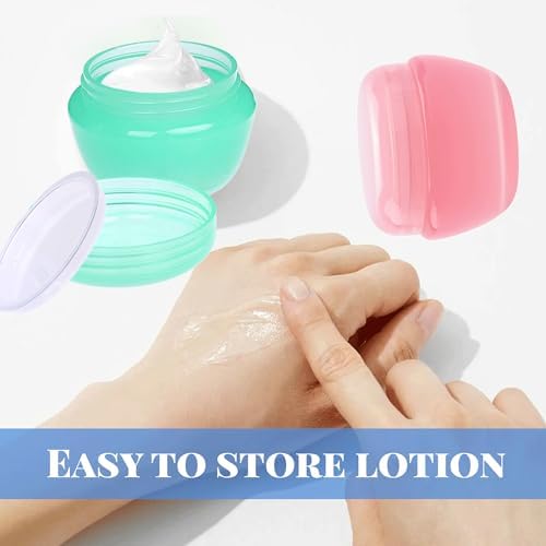 6PCS Travel Pots for Toiletries Waterproof Seal Travel Pots Leakproof Plastic Travel Containers Sets Travel Pots for Cream Travel Containers for Toiletries Lotion Travel Bottles Accessories - Image 6