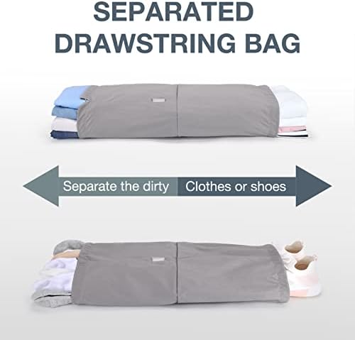 BAGSMART 2/4/6-Piece Compression Packing Cubes Set for Suitcases Backpack, Travel Organisers Bags for Luggage, Holiday Travel Essentials Accessories, Grey - Image 5