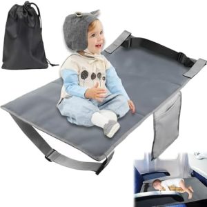 Toddler Airplane Bed Travel Essentials For Kids,Toddler Airplane Seat Extender Aeroplane Bed for Toddler Baby,Suitable for Children and Toddlers Airplane Travel with a Free Drawstring Storage Bag