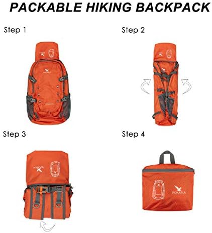 POKARLA 40L Foldable Rucksack Travel Hiking Folding Outdoor Backpack - Image 7