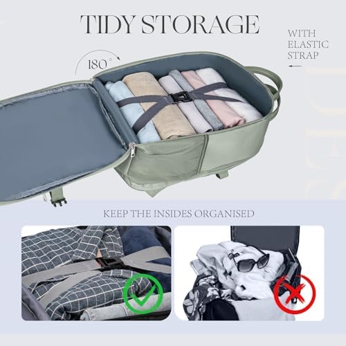 for Ryanair Cabin Bags 40x20x25 Underseat Anti Theft Carry-ons, Travel Backpack Cabin Size Hand Luggage Bag with Water Bottle Holder - Image 5