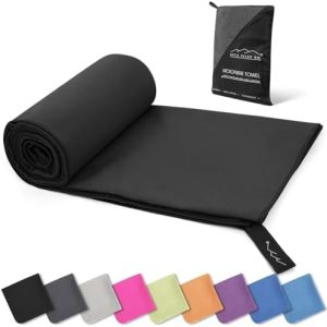 Microfibre Towel - Quick dry Lightweight Absorbent Travel Towel for Sports Beach Gym Swimming Camping Hiking Drying Pets - Small Medium Large X-Large XX-Large 200 by 100cm