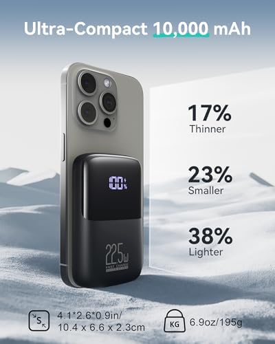 INIU Power Bank, 22.5W Fast Charging 10000mAh Battery Pack USB C Input & Output Portable Charger, PD3.0 QC4.0 Mini Portable Battery Bank for iPhone 16 15 14 13 Pro Max Mini Plus Samsung S22 S21 - Image 2