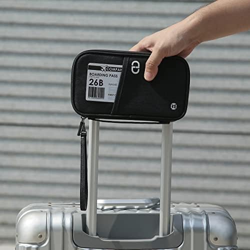 dayday® 4 Passport Holder Travel Wallet Accessories Document Airplane Holiday Essentials Organiser Bag with RFID Blocking Unisex Family Cover Case | Gifts for Men Women - Image 9