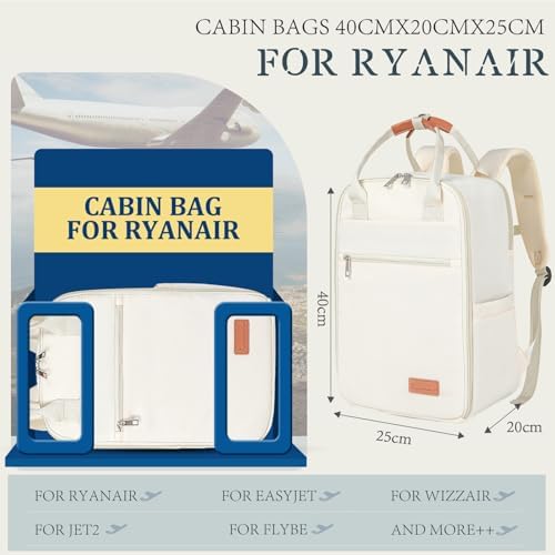 Designed for Ryanair Cabin Bag 40x20x25 Underseat Carry-ons Backpack, Hand Luggage Bag Travel Backpack Cabin Size Under Seat for Plane - Image 2