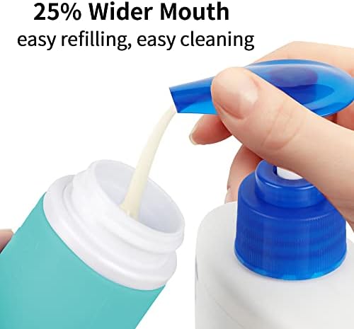Opret 100ml Silicone Travel Bottle for Toiletries, 4 Pack Leak Proof Refillable Travel Containers Squeezable Travel Essentials for Shampoos, Conditioner and Cream, BPA Free and TSA Approved - Image 4