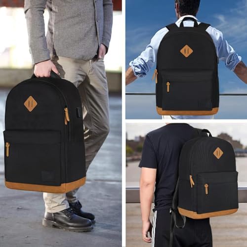 Large Carry-on Travel Laptop Backpack with USB Charging Port For Men and Women, Classic Backpack for College, Work Bag, Travel Backpacks - Image 6