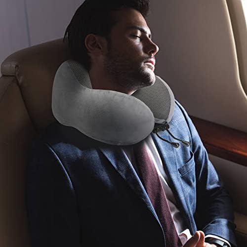 Eono Neck Pillow Memory Foam, Travel Pillow for Neck, Comfortable Neck and Head Support Pillow for Plane Cars Trains Office, Soft Flight Travel Cushion for Sleeping - Image 8