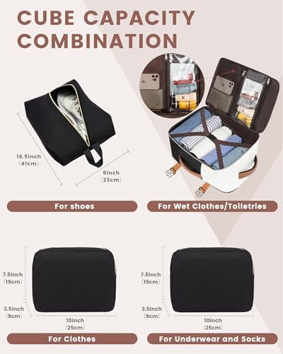 LOVEVOOK Travel Backpack Women Cabin Size,40L Rucksack Bag for Traveling,Hand Luggage Carry On Backpacks for Airplanes,Large Waterproof Flight Approved Backpack Bags - Image 5