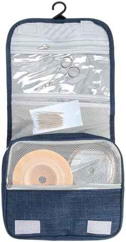 Ostomy Colostomy Travel Bag Hanging Ostomy Supplies Bags for Colostomy Foley Catheter,Medical Supplies Ileostomy Pouch Accessories Hanging Wash Toiletry Bag Organizer