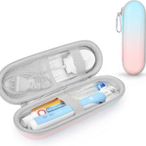 Case for Braun Oral B/Oral-b Pro/Philips Sonicare/Sonic Electric Toothbrush with Accessories Storage, Portable Holder Travel Protective Cover (Gradient Inner Gray), 108 g (YSB)