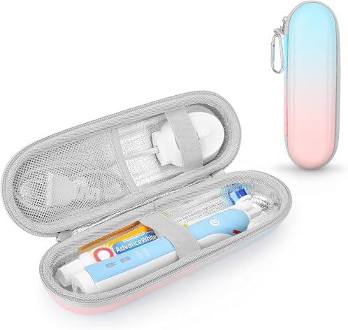 Case for Braun Oral B/Oral-b Pro/Philips Sonicare/Sonic Electric Toothbrush with Accessories Storage, Portable Holder Travel Protective Cover (Gradient Inner Gray), 108 g (YSB)