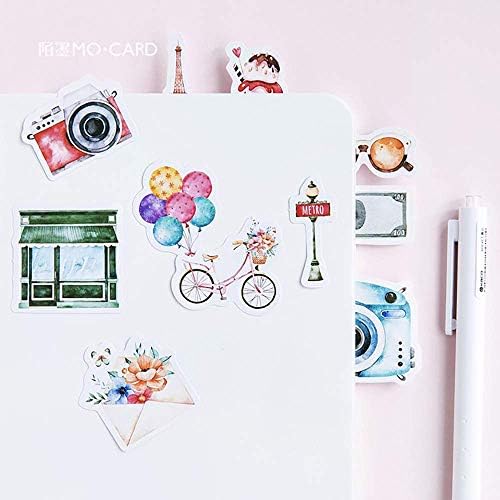 Mini Size Scrapbook Stickers, 45pcs DIY Decoration Travel Stickers Life Set for Travel Case, Laptop, Planners, Calendars, Scrapbook, Suitcase, Notebooks, Journal, Dimension Less 44mm(Travel) - Image 2