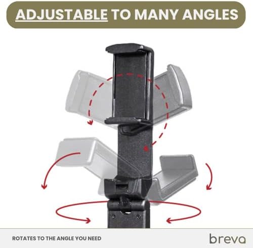 BREVA Airplane Phone Holder, 360 Degree Rotation Plane Phone Holder, Universal Adjustable Phone Stand, Travel Accessories for Flying, Hands-Free Phone Holder for Plane - Image 3