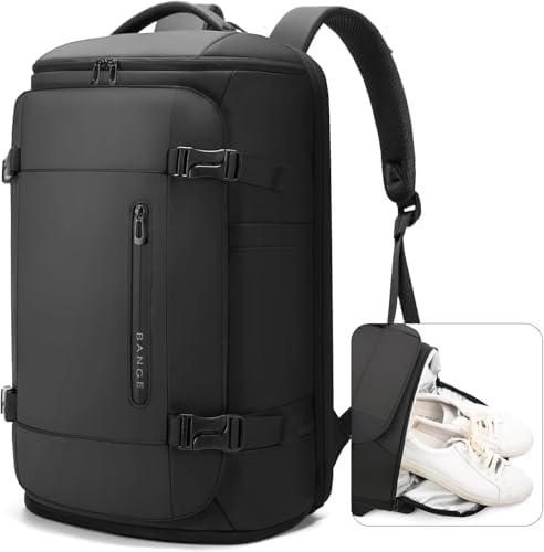40L Travel Backpack with Shoe Compartment, Weekend Business Hand Luggage, Flight Approved Cabin Luggage, Lightweight and Waterproof for 15.6-17.3 Inch Laptop, black, L, Business - Image 8
