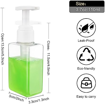 Travel Bottles Travel Accessories Toiletries 4 Pack 3.7oz/110ml Travel Shampoo and Conditioner Bottles Empty Plastic Pump Bottle Dispenser Travel Size Bottles (3labels &1blank) - Image 2