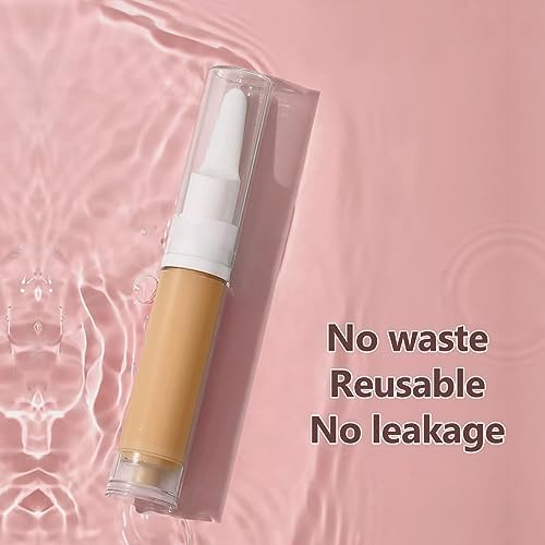 Desenda 3pcs Empty Travel Press Pump Bottles Small Face Serum Airless Pump Jars Lotion Eye Cream Container Vial Portable Essential Oils Refillable Toiletries Bottles (10ml) - Image 7