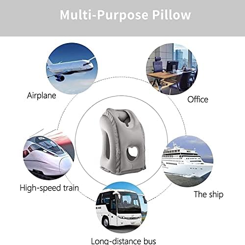 2 Pack Inflatable Travel Pillow for Airplane, Neck Air Pillow for Sleeping to Avoid Neck and Shoulder Pain, Comfortably Support Head, Used for Airplane, Car, Bus and Office… - Image 7
