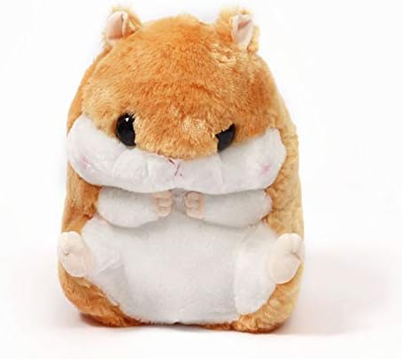 Cuddly Plush Stuffed Hamster Pillow with Comfortable Blanket of 100cm x 170cm, Light Brown - Image 2
