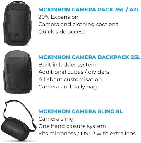 Gomatic Peter McKinnon Camera Bag Backpack - 25L Capacity Travel DSLR Camera Rucksack - Fit Multiple Cameras, 16" Laptop, Drones & Photography Accessories, Most Functional Water Resistant Back Pack - Image 9