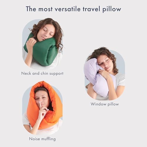 Huzi Infinity Pillow - Travel Neck Pillow - Versatile Soft 360 Support Scarf - Machine Washable - Home Travel Flight Road Trips (Navy) - Image 4
