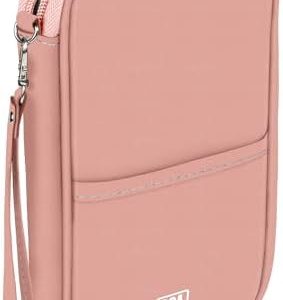 BOACAY Family Passport Holder, RFID Travel Wallet for Women & Men, Document Organiser, Holiday Essentials & Waterproof Cover for Tickets, Money, Cards