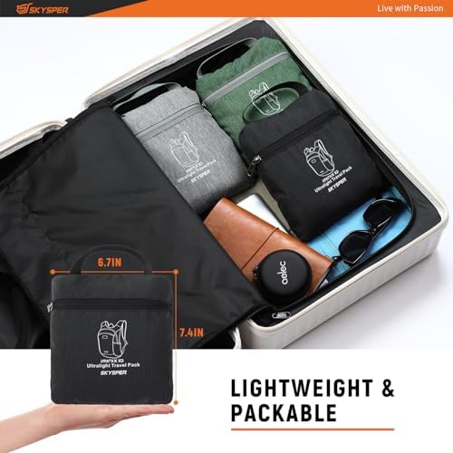 SKYSPER 10L Hiking Backpack Lightweight Packable Back Pack Small Travel Daypack for Women Men Foldable Outdoor Rucksack - Image 5