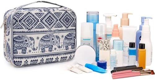 Travel Hanging Toiletry Wash Bag Makeup Cosmetic Organizer for Women Waterproof (Elephant) - Image 6