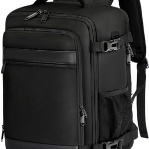 Cabin Bags 40x20x25 for Ryanair Underseat Travel Backpack Ruscksack Carry-ons Hand Luggage Bag Cabin Size 20L for Flight with Laptop Compartment Fit 14 Inch Laptop Black
