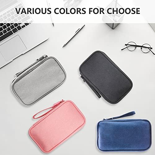Teskyer Electronics Accessories Organiser Bag, Waterproof Cable Organiser Bag, Travel Gadget Bag, Holiday Essentials for Men Women, 8.5 x 5 Inch, Black - Image 7