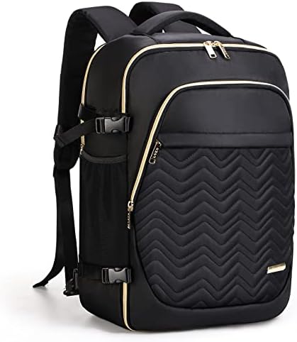 Lekesky Travel Backpack for Women Men Cabin Size,Luggage Carry On Water Resistant for Weekender Overnight Large Daypack with 6 Storage Bags