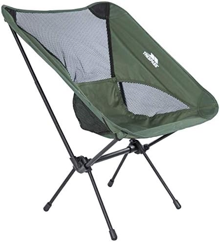 Trespass Folding Chair Lightweight Camping Fishing Steel Frame Carry Bag Perch