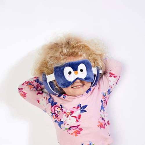 Puckator Relaxeazzz Penguin Round Plush Travel Pillow & Eye Mask - Sleep Eye Mask Masks - Kids Travel Accessories For Sleeping Airplane - Flight Plane Neck Pillow Pillows - Image 2