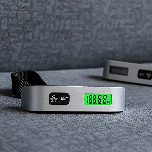 Travel Luggage Scale, Digital Luggage Weighing Scales for Suitcase with Temperature Reading 50 Kg Capacity (Silver) - Image 9