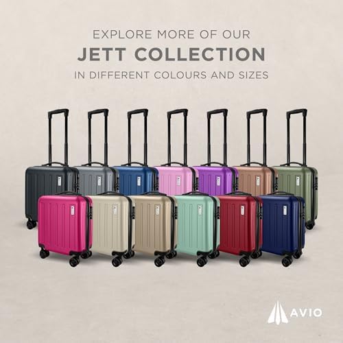 AVIO Jett Cabin Suitcase 45x36x20cm - Lightweight Double-Wheel Luggage Bag, 2 Internal Pockets, Telescopic Handle w/ 3 Heights, Durable ABS Hard Shell - Approved by Most Airlines - Image 9