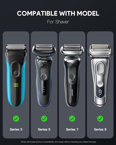 Yinke Case for Braun Series 3/5/7/9 Electric Razor Shaver, Hard Travel Protective Case, Extra Room for Accessories and Charger - Image 3