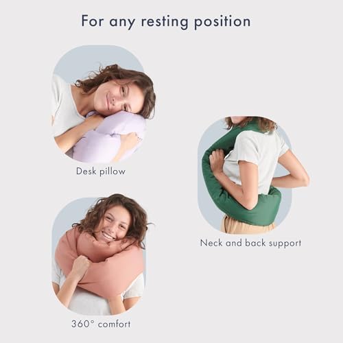 Huzi Infinity Pillow - Travel Neck Pillow - Versatile Soft 360 Support Scarf - Machine Washable - Home Travel Flight Road Trips (Navy) - Image 5