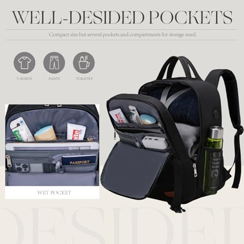 for Ryanair Cabin Bags 40x20x25 Underseat Anti Theft Carry-ons, Travel Backpack Cabin Size Hand Luggage Bag with Water Bottle Holder - Image 3