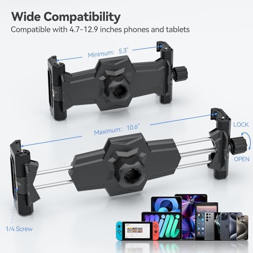 Airplane Tablet Holder Mount, Adjustable Travel Essentials iPad Phone Stand with 360 Degree Rotation, Portable Tesla Model 3/Y Car Headrest Mount Compatible with iPad, Phone, Switch - Image 7