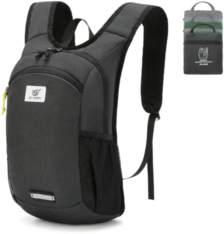 SKYSPER 10L Hiking Backpack Lightweight Packable Back Pack Small Travel Daypack for Women Men Foldable Outdoor Rucksack
