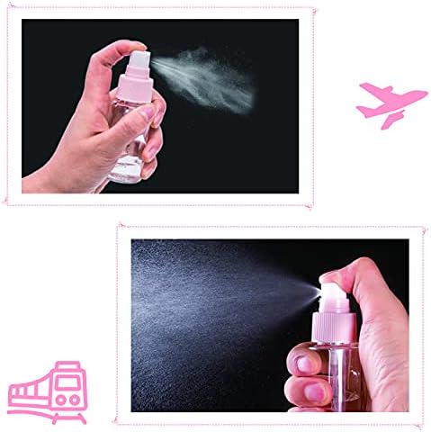 11 Piece Set Cosmetics Travel Bottle, Transparent Travel Toiletries Bottles Under 100ml, Including Spray, Sample Pots, Label Paper and Transparent Cosmetic Bag,Leak-Proof Accessories - Image 6