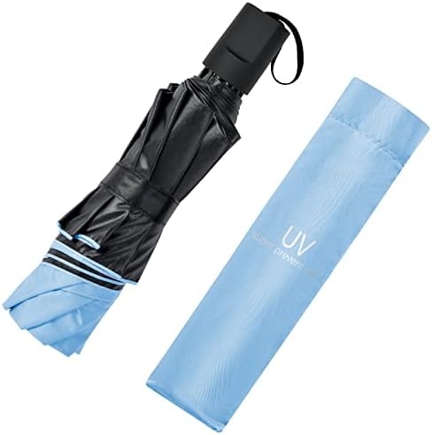 Vicloon Windproof Travel Umbrella, UPF>50+, Block 95% of UV, UV Blocked Umbrella, Compact, Light, Strong and Portable - Wind Resistant, Folding Backpack Umbrella for Rain - Men and Women - Image 8