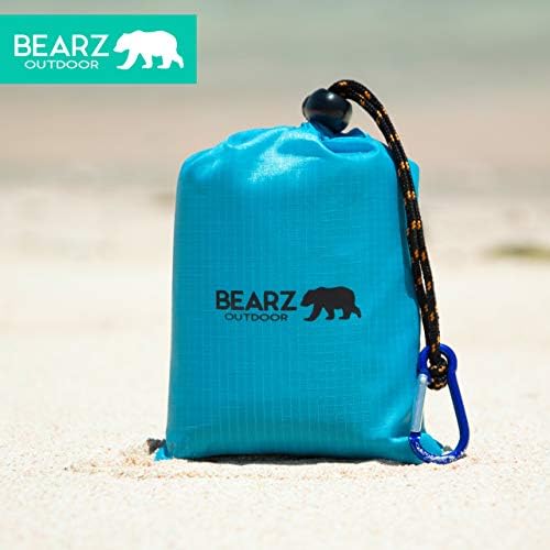 Travel Blanket - Pocket Sized Beach Blanket Camping Blanket, Waterproof Picnic Blanket, Sandproof Beach Mat - Camping Gadgets & Festival Hiking Accessories - Image 4