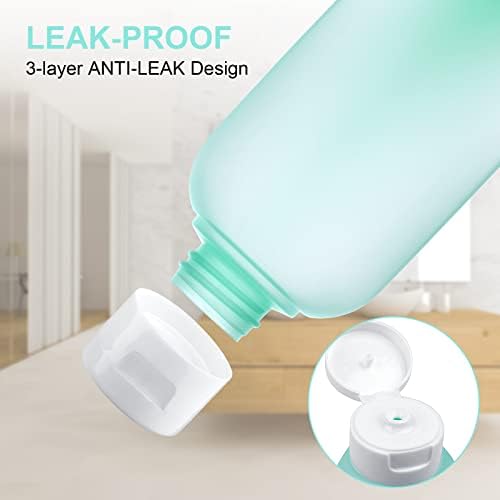 Travel Bottles Set for Toiletries, 6Pcs Leak-Proof Silicone Travel Containers, 60ml Small Mini Empty Squeeze Bottles Travel Accessories for Toiletries, Shampoos, Conditioner and Lotion (BPA Free) - Image 4