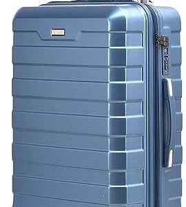 RMW Suitcase Large Medium Cabin Size | Hard Shell | Lightweight | 4 Dual Spinner Wheels | Trolley Luggage Suitcase | Hold Check in Luggage | TSA Combination Lock (Ice Blue, Cabin 20")
