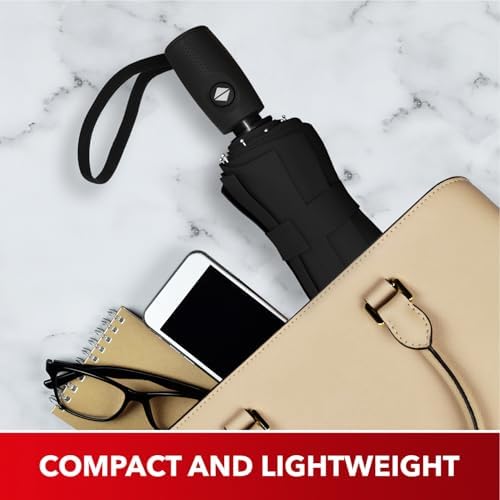 Repel Umbrella Windproof Travel Umbrellas for Rain - Easy Auto Open Close, Durable & Compact Umbrella, Strong Fiberglass Frame, Waterproof Canopy - Backpack, Purse, Portable Umbrella for Travel - Image 6