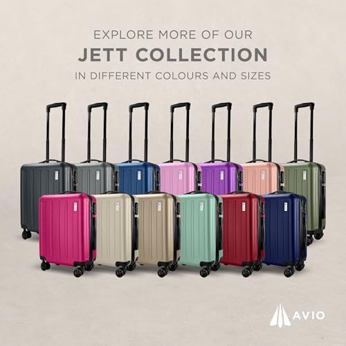 AVIO Jett Cabin Suitcase 55x40x20cm - Lightweight Double-Wheel Luggage Bag, 2 Internal Pockets, Telescopic Handle w/ 3 Heights, Durable ABS Hard Shell - Approved by Most Airlines - Image 9