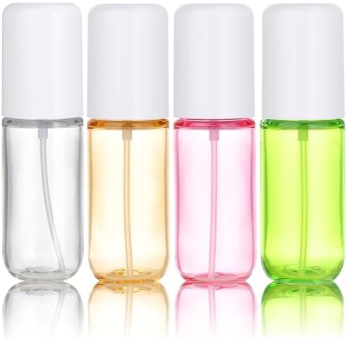 Travel Spray Bottles 40ml/1.35oz Fine Mist Empty Spray Bottles (4PCS) Mini Refillable Plastic Travel Bottle Set for Traveling and Outgoing
