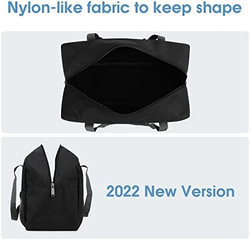 for Ryanair Airlines Cabin Bag 40x20x25 Underseat Foldable Travel Duffel Bag Holdall Tote Carry on Hand Luggage Overnight for Women and Men 20L (Black) - Image 3