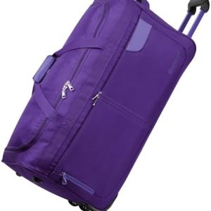 Rocklands® Lightweight Luggage Rolling Holdall Suitcase Wheeled Duffle Bag Cargo Travel Bag RL501 (Purple, Large - 32" (H84 x L42 x W40 cm))